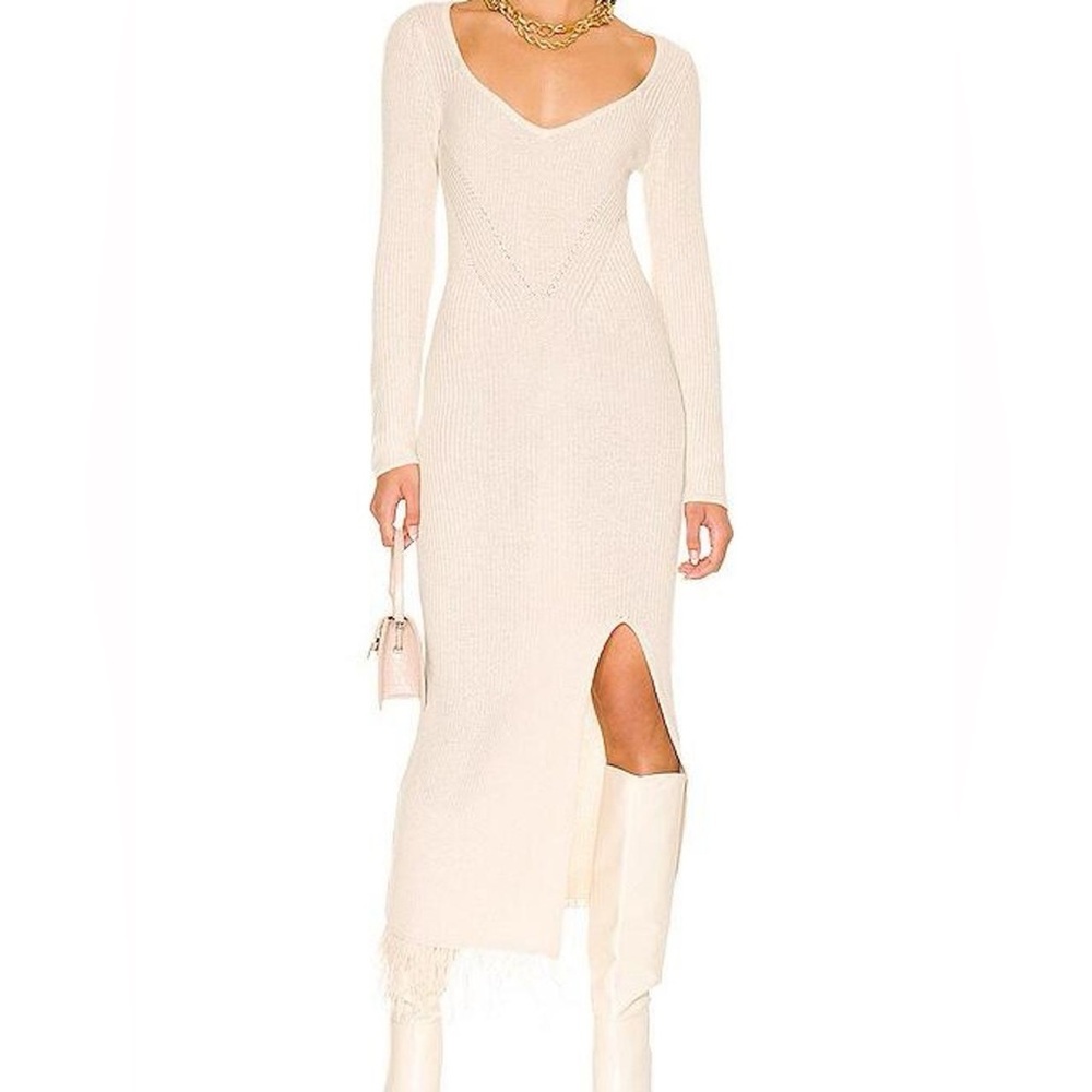 SAYLOR Cream Long Sleeve Dress